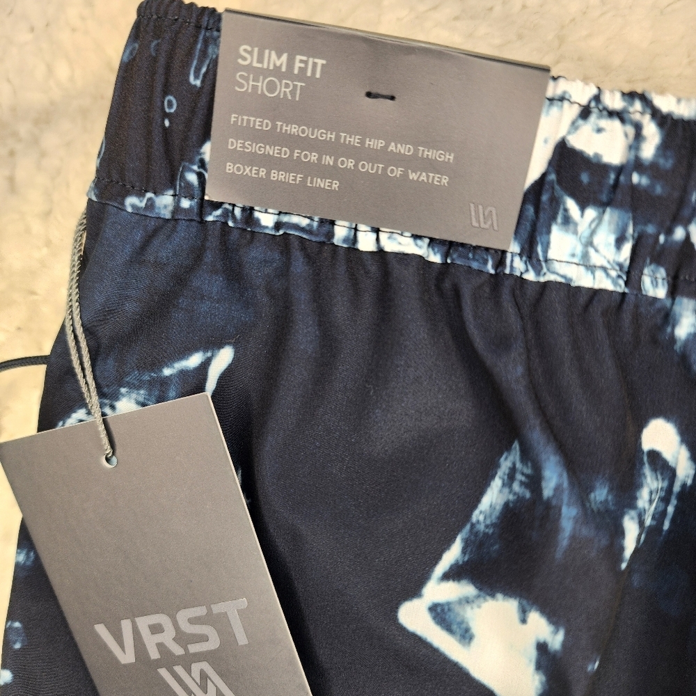 VRST Men's 5” Resort Short Size Medium NWT Swim Shorts With Boxer Brief Liner - Picture 3 of 8